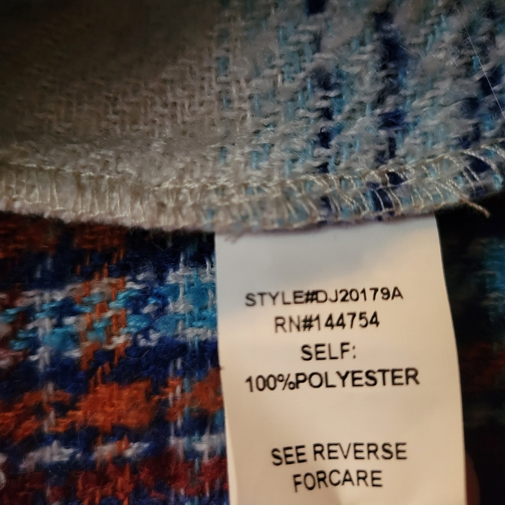 Brushed Checked Single-Breasted Blazer Jacket Siz… - image 7